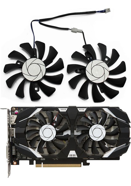 75MM 2pin GTX1050TI Gpu Soğutucu Çıft Fan Msı Geforce Gtx 1050TI GTX-1050-TI-4GT-OC Grafik Kartı Soğutma (Yurt Dışından)