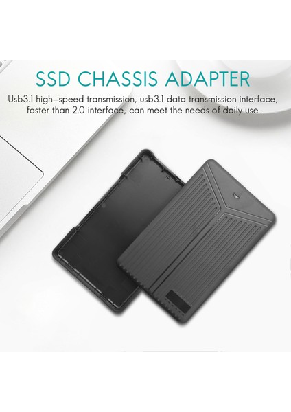 2,5 Inç Sabit Disk Usb3.1 Bilgisayar Dizüstü Mobil SSD Muhafazası (Yurt Dışından)