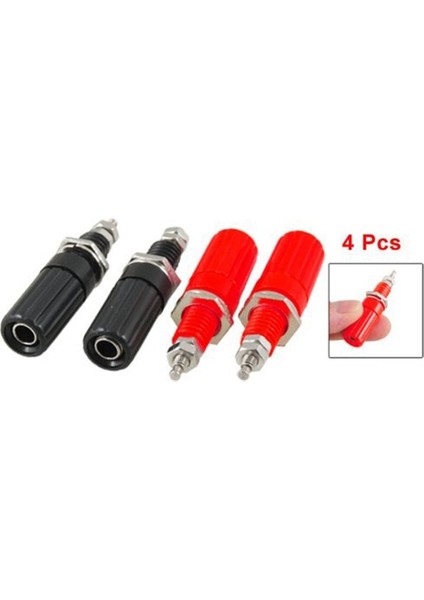 Sodıal(R) 4 Adet Metal Gövde 4mm Dişi Banana Soket 7mm Diş Bağlama Terminalleri (Yurt Dışından)