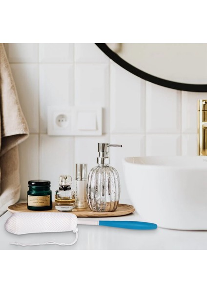 Arka Duş Fırçası Kaymaz Saplı Kolay Ulaşılabilen Vücut Fırçası Yaşlılara Uygun Uzun Kavisli Duş Fırçası (Yurt Dışından) indirimleri