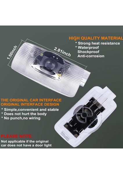 Adet Kapı Logo Işıkları Projektör LED 3D Gölge Hayalet Işık Toyota Highlander/camry/prius/sienna/tundra (Yurt Dışından) fiyatları