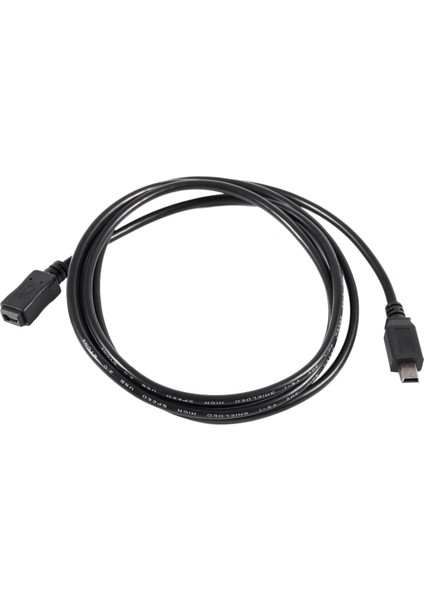 1.5 M Mini USB B 5pin Erkek - Dişi Uzatma Kablosu Adaptörü Siyah (Yurt Dışından)