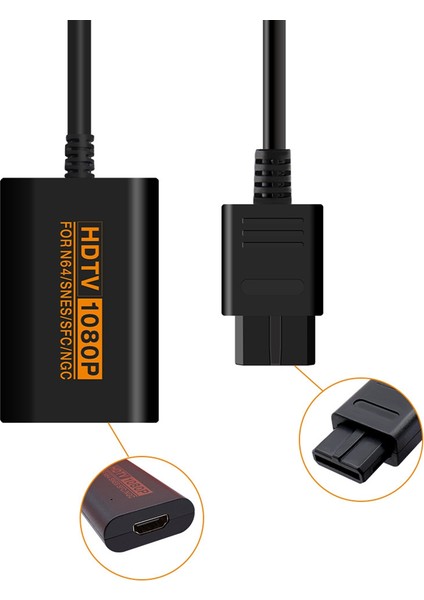 Retro Video Oyun Konsolu Adaptörü 1080P HDMI Uyumlu Dönüştürücü (Yurt Dışından)