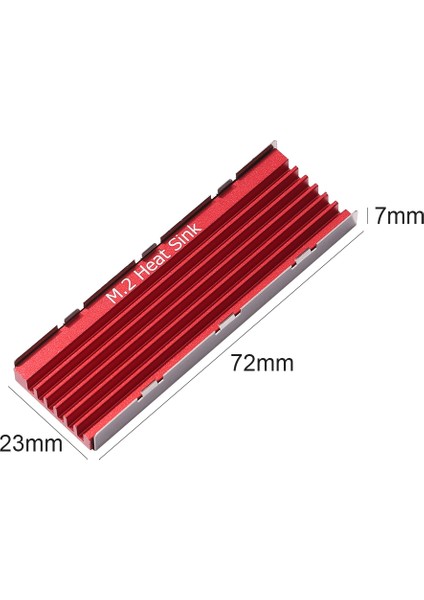 M.2 SSD Nvme Isı Emici M2 2280 SSD Sabit Disk Isı Emici Termal Pedli Masaüstü Pc Için Pcıe Sata M2 SSD 2280, Siyah (Yurt Dışından)