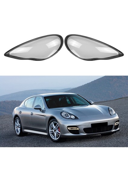 -Porsche Panamera 2010-2013 Için Sol Far Kabuk Lamba Gölge Şeffaf Lens Kapağı Far Kapağı (Yurt Dışından)