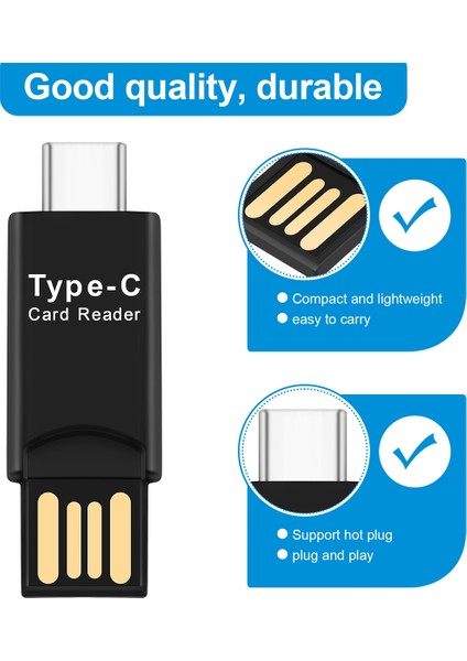 Macbook Pc Cep Telefonu Için USB 3.1 Tip C Usb-C'den Mikro-Sd Tf Kart Okuyucu Adaptörüne (Yurt Dışından)