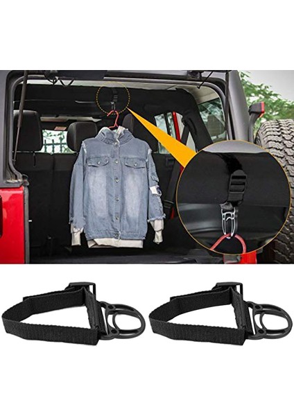 2 Adet Rulo Bar Manto Askısı Elbise Askısı Jeep Wrangler Cj Yj Tj Lj Jk Jku Jl Jlu Jt Spor Sahara Özgürlük Rubicon ve Sınırsız (Yurt Dışından)