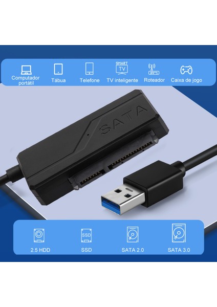Sata - USB 3.0 Adaptörü Sata - Usb3.0 Easy Drive Sata - USB Kablosu (Yurt Dışından)