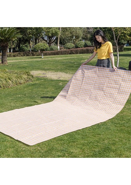 Piknik Mat Kamp Yürüyüş Taşınabilir Plaj Battaniyesi Katlanır Kamp Mat Su Geçirmez Çim Kamp Ekipmanları, Sarı 2x1.8 M (Yurt Dışından) fiyatları