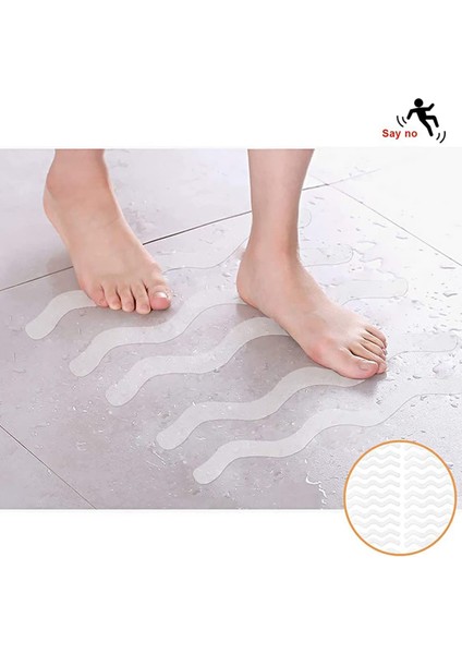 Banyo Kavrama Çıkartmaları 24 Adet Kaymaz Şeritler Duş Için 2 Adet Kazıyıcı Kaymaz Şeritler Ped Küvet Döşeme Bandı Mat (Yurt Dışından) fiyatları