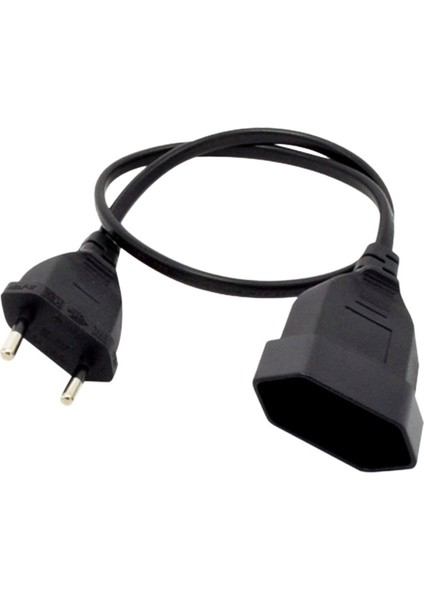 Avrupa 2prong Erkek - Dişi Güç Uzatma Kablosu,(2.0m) (Yurt Dışından)