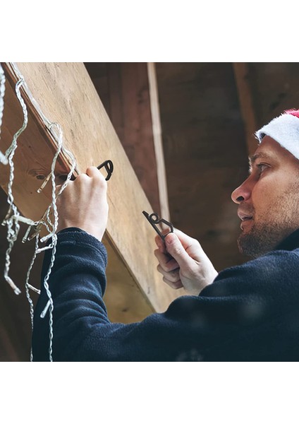 120 Paket Noel Işık Klipleri Açık Hava Koşullarına Dayanıklı Noel Işık Askıları Noel Tatili Için Oluk Kancaları Siyah (Yurt Dışından) indirimleri