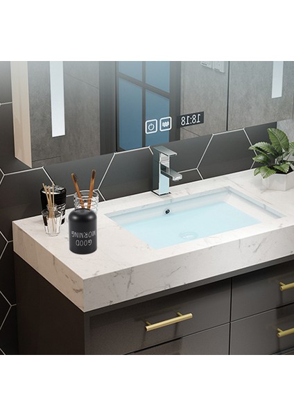 Ev Banyo Diş Fırçası Diş Macunu Tutucu Yuvarlak Yıkama Diş Fincan Pp Içecek Bardağı Diş Kupa Seyahat Kamp Siyah (Yurt Dışından)
