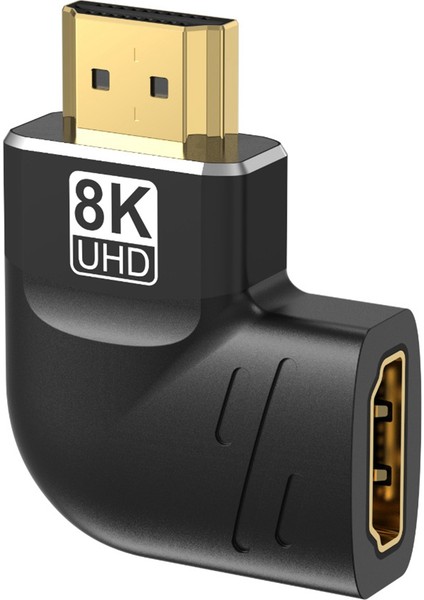 8k HDMI Uyumlu Adaptör Bölücü Erkek - Dişi 270 Derece (Yurt Dışından)