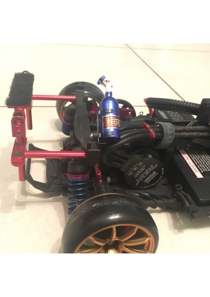 Metal Simüle Nos Azot Şişesi Için 1/10 Rc Paletli Araba Defender Bronco RC4WD D90 D110 Trx4 Eksenel SCX10 90046, Mavi (Yurt Dışından)
