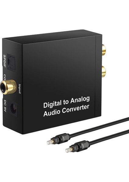 Optik Kablolu Dijitalden Analoga Dönüştürücü L/r Dönüştürücü Adaptör (Yurt Dışından)