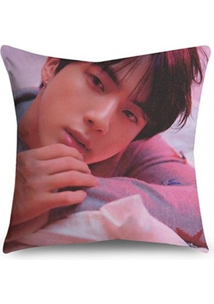 Bts Yastık Örtüleri 18X18 4'lü Set Minder Örtüleri Kanepe Süslemeleri (Yurt Dışından)