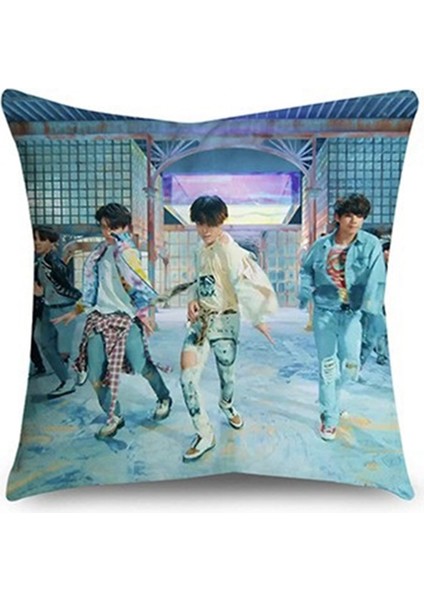 Bts Yastık Örtüleri 18X18 4'lü Set Minder Örtüleri Kanepe Süslemeleri (Yurt Dışından)