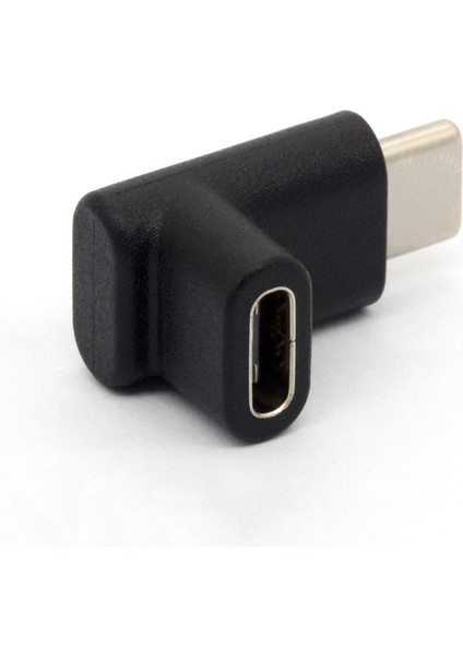 90 Derece Tip C Adaptör, USB C Erkek - Dişi Adaptör Yukarı ve Aşağı Açılı Usb-C Adaptör USB 3.1 Tip-C Konnektör (Yurt Dışından)