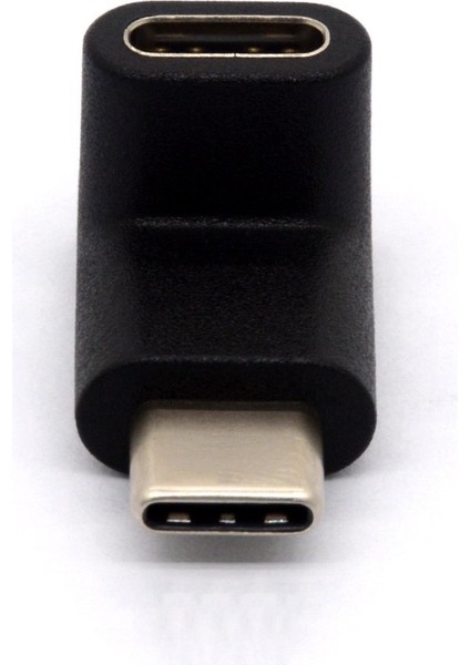 90 Derece Tip C Adaptör, USB C Erkek - Dişi Adaptör Yukarı ve Aşağı Açılı Usb-C Adaptör USB 3.1 Tip-C Konnektör (Yurt Dışından)