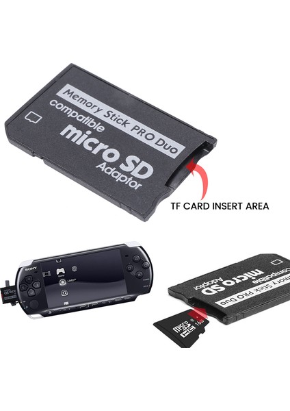 Memory Stick Pro Duo Mini Microsd Tf - Ms Adaptörü Sony ve Psp Serisi Için Sd Sdhc Kart Okuyucu (Yurt Dışından)