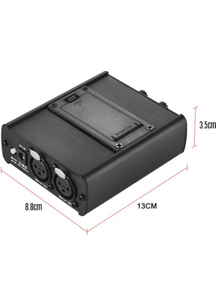 Xlr Girişli Kişisel Kulak Içi Monitör Kulaklık Amplifikatörü 3,5 mm Çıkışlı Ses Arayüzü (Yurt Dışından)