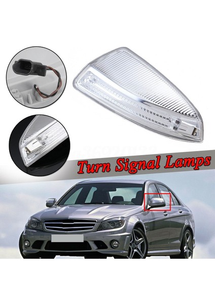 Yan Kapı LED Işık Lambaları, Mercedes-Benz W204 W164 ml Sınıfı ML300 Için Kapı Kanat Ayna Dönüş Sinyali Işığı - Sol (Yurt Dışından)
