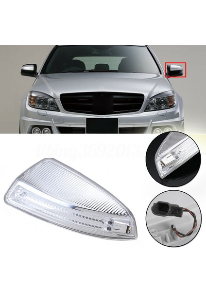 Yan Kapı LED Işık Lambaları, Mercedes-Benz W204 W164 ml Sınıfı ML300 Için Kapı Kanat Ayna Dönüş Sinyali Işığı - Sol (Yurt Dışından)