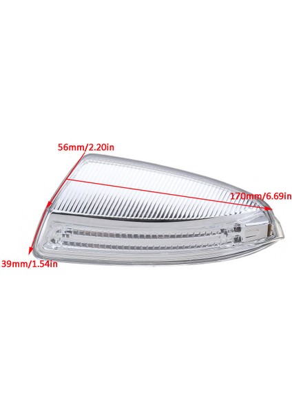 Yan Kapı LED Işık Lambaları, Mercedes-Benz W204 W164 ml Sınıfı ML300 Için Kapı Kanat Ayna Dönüş Sinyali Işığı - Sol (Yurt Dışından)