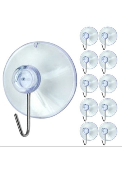 10 Windows Şeffaf Vantuz Vantuz Kanca Elbise Ceket Metal Kanca (Yurt Dışından) fiyatları