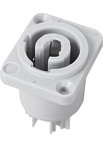 10 Adet Powercon Konektörü 3 Pin 20A 250 V Güç Hoparlör Paneli Soket Dişi LED Ekran Sahne Aydınlatma, Gri (Yurt Dışından)