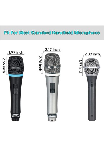 120 Adet Tek Kullanımlık Mikrofon Sıhhi Ön Cam, El Mikrofonu Kapağı, Karaoke Kayıt Odası Için, Haber Röportajı, Et (Yurt Dışından)