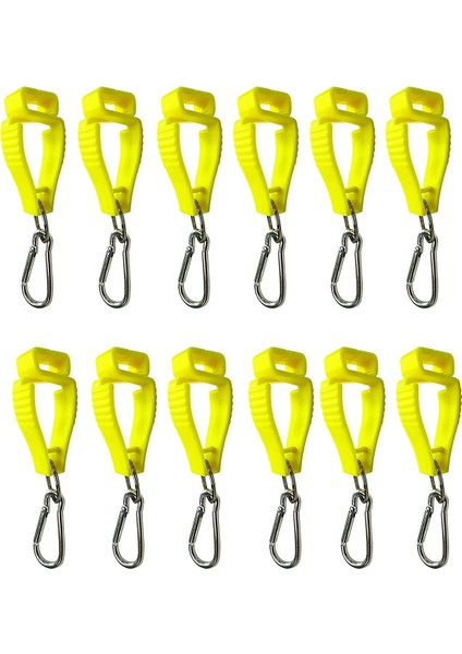 Iş Eldiveni Tutucular Için Eldiven Klipsleri Inşaat Işçisi Koruma Işçiliği Için Metal Karabinalı Eldiven Kemer Klipsi (Sarı) (Yurt Dışından)
