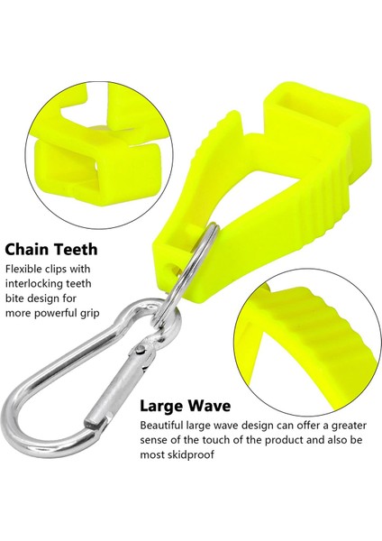 Iş Eldiveni Tutucular Için Eldiven Klipsleri Inşaat Işçisi Koruma Işçiliği Için Metal Karabinalı Eldiven Kemer Klipsi (Sarı) (Yurt Dışından) indirimleri