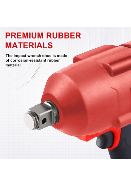 49-16-2767 Milwaukee M18 Yakıt Tork Darbe Anahtarı Için Yüksek Tork Darbe Koruyucu Çizme 2767-20 ve 2863-20 Siyah (Yurt Dışından)
