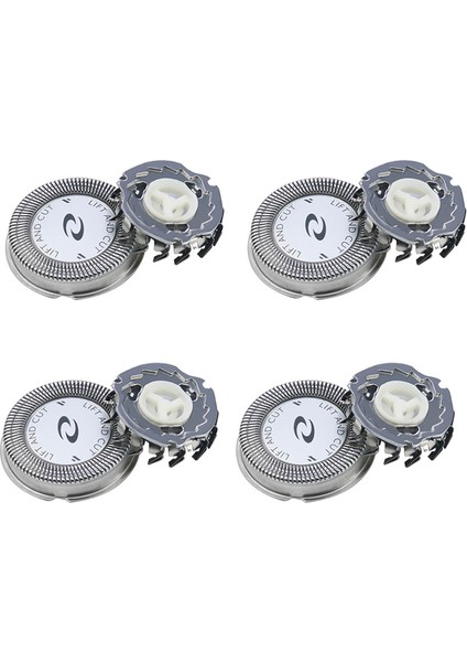 Philips Norelco Hq3 HQ30/HQ32/HQ36/HQ300 Için 4 Adet Yedek Tıraş Başlığı Bıçak Kesiciler, Gümüş (Yurt Dışından)