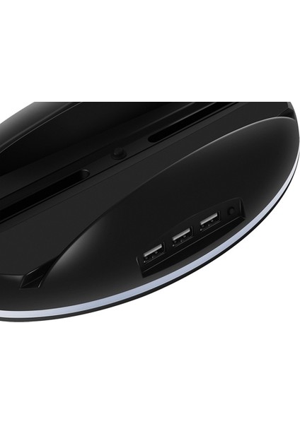 Yepyeni Dikey Taban Ps5 Konsolu Için 7 Renk Oyun Aksesuarları 3 USB Bağlantı Noktalı Konsol Standı Rgb Tutucu (Beyaz) (Yurt Dışından) indirimleri