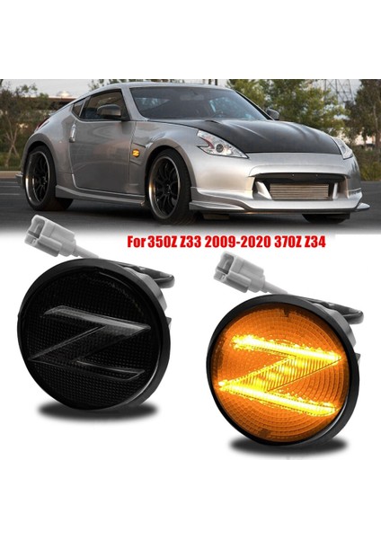 Araba LED Yan Işaretleyici Dönüş Sinyali Işıkları Nissan 350Z Z33 2009-2020 370Z Z34 (Yurt Dışından)