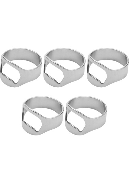 5x Gümüş Paslanmaz Çelik Metal Parmak Başparmak Anahtarlık Yüzük Bira Şişe Açacağı Bar (Yurt Dışından) modelleri