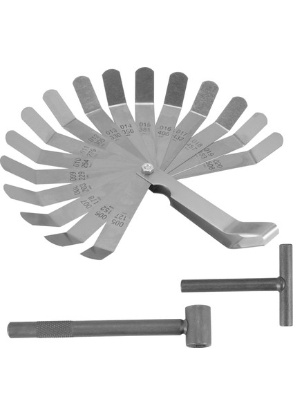 3 Adet Motor Supap Vidası Ayar Anahtarı Aracı Vana Açıklığı Ayar Araçları + Feeler Ölçer 0.005 - 0.020 Inç (Yurt Dışından)