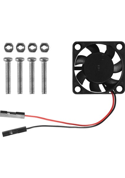 Adet Fırçasız Cpu Soğutma Fanı Soğutucu Soğutucu Radyatör 3.3V 5V Ahududu Pi4 Pi3 B+, Pi 3, Pi 2, Pi 1 B+ (Yurt Dışından)