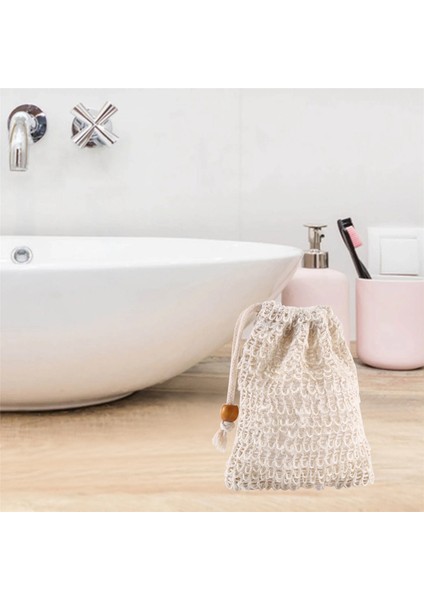 40 Paket Sabun Peeling Çantaları, Sabun Tasarrufu Yapılmış Sisal Örgü Sabun Torbası Bar Sabun Torbası Ipli Banyo ve Duş Kullanımı Için (Yurt Dışından)