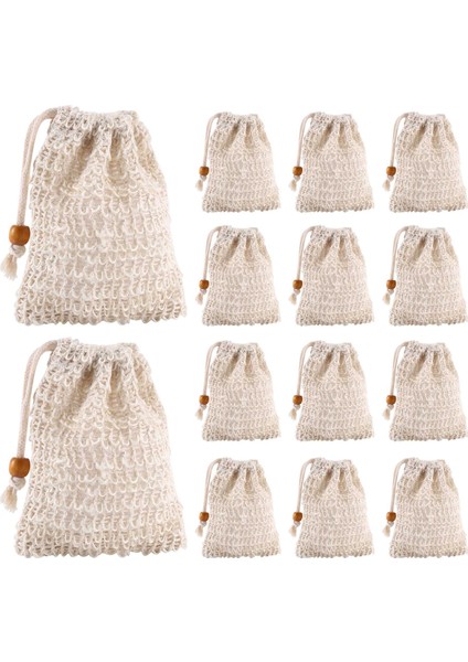 40 Paket Sabun Peeling Çantaları, Sabun Tasarrufu Yapılmış Sisal Örgü Sabun Torbası Bar Sabun Torbası Ipli Banyo ve Duş Kullanımı Için (Yurt Dışından) fırsatları