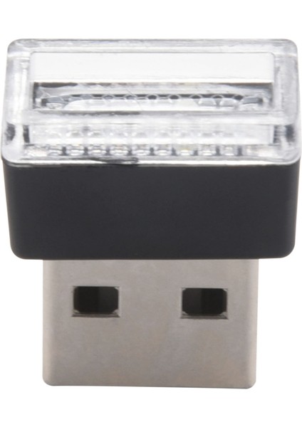 Mini Taşınabilir Mini USB LED Araba Işık Araba Iç USB Atmosfer Işığı Tak ve Çalıştır Dekoratif Işık Acil Aydınlatma Pc Araba Ürünleri Beyaz (Yurt Dışından)