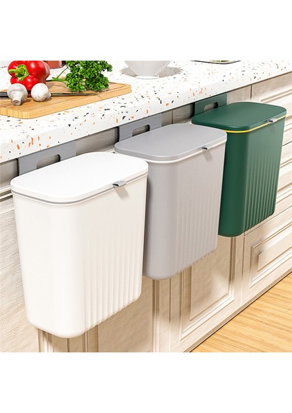 Mutfak Çöp Tenekesi Ev Dolabı Kapı Asılı Sürgülü Kapak Depolama Kovası Çöp Tenekesi Duvara Monte Çöp Tenekesi Beyaz (Yurt Dışından) modelleri