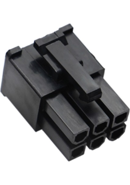 100 Adet 4.2mm Siyah Otomotiv Kablo Demeti Konnektörü Erkek 6 Pin Pc Için (Yurt Dışından)