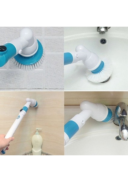 Adet Elektrikli Temizleme Fırçası Kafaları Kiremit Banyo Mutfak Çok Amaçlı Turbo Fırçalama Kullanır Değiştirilebilir Fırça Başlığı Seti (Yurt Dışından)