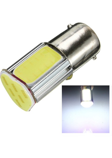 2 Adet BA15S 382 P21W 4 Cob LED 5W Araba Sinyal Işığı 12V Beyaz Işık (Yurt Dışından)