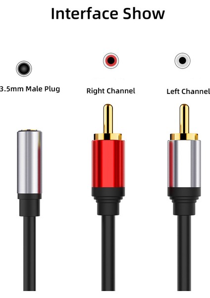 Rca Kablosu 2rca Erkek 3.5mm Kadın Ses Aux Kablosu 3.5mm Jack Rca Kablosu Mp3 Telefon Ev Sineması DVD 2rca Ses Kablosu (Yurt Dışından) indirimleri