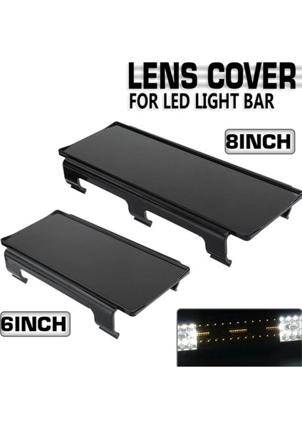 LED Işık Çubuğu Kamyon Offroad 4WD Suv Atv Için 20 Inç Koruyucu Siyah Lens Kapağı (Yurt Dışından)